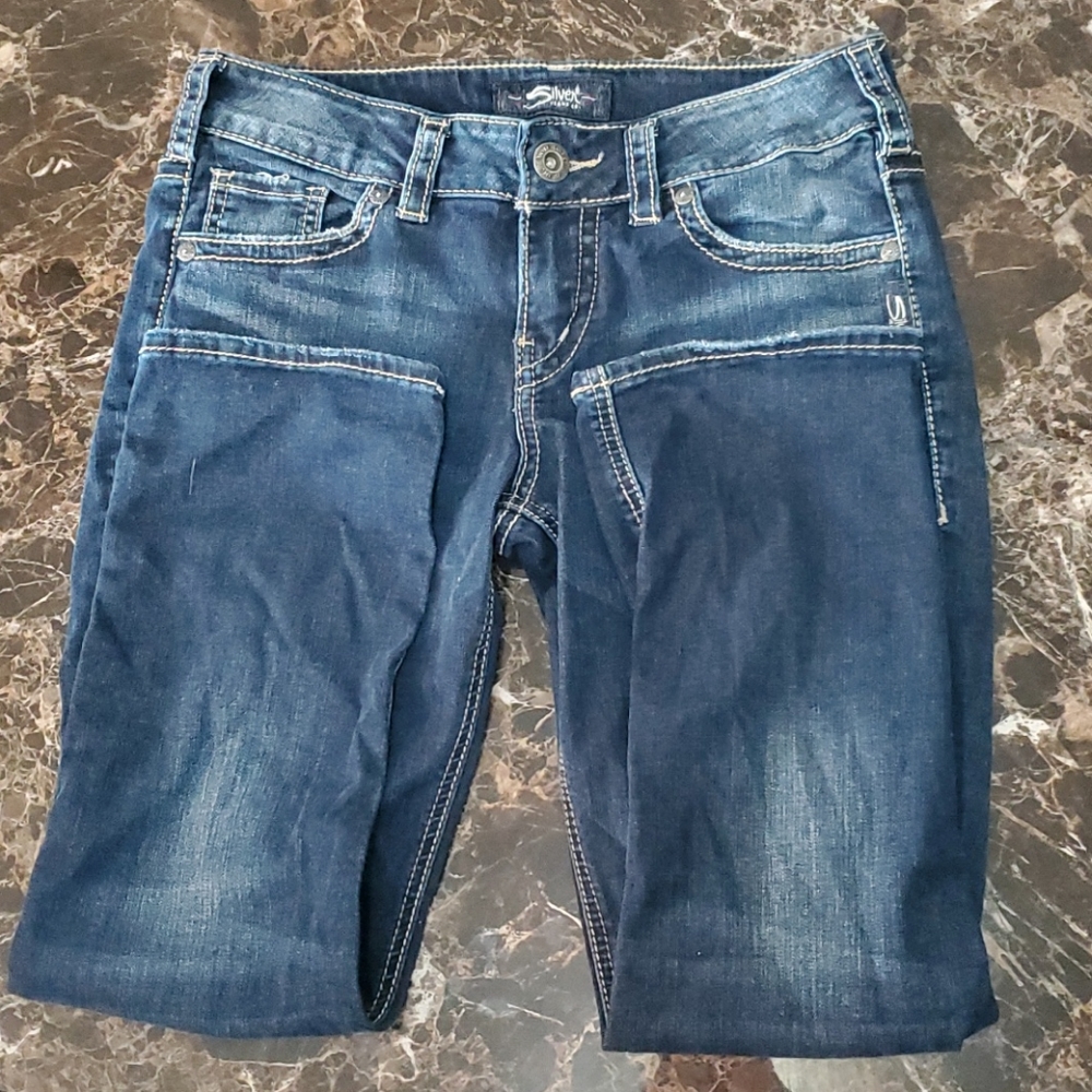 Silver Jean capris